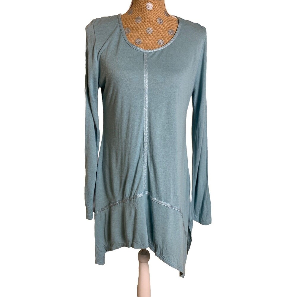 Soft Surroundings SOFIA Fairy Top Asymmetrical Hem Lagenlook Med Whimsical Layer